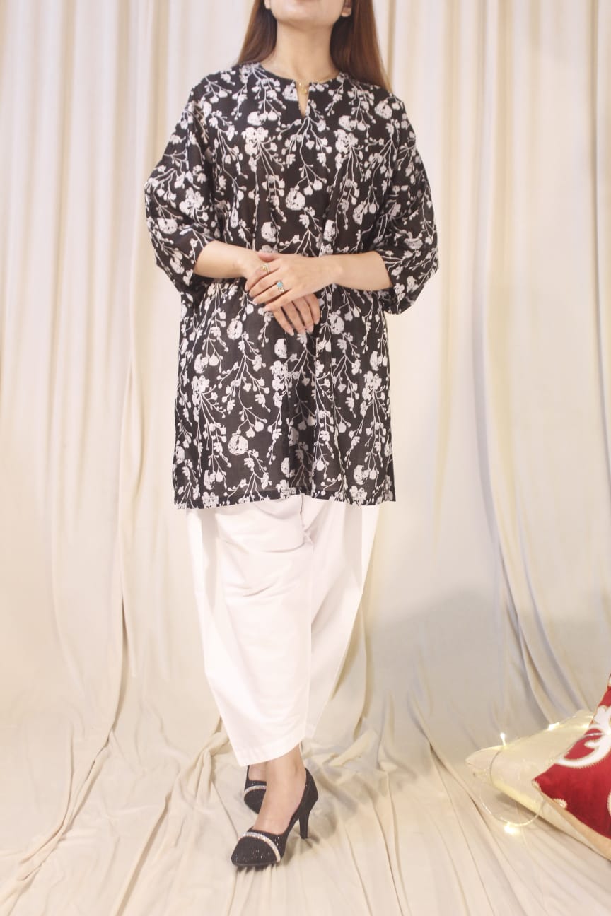 PRINTED LAWN SHIRT (PRET) - Image 2