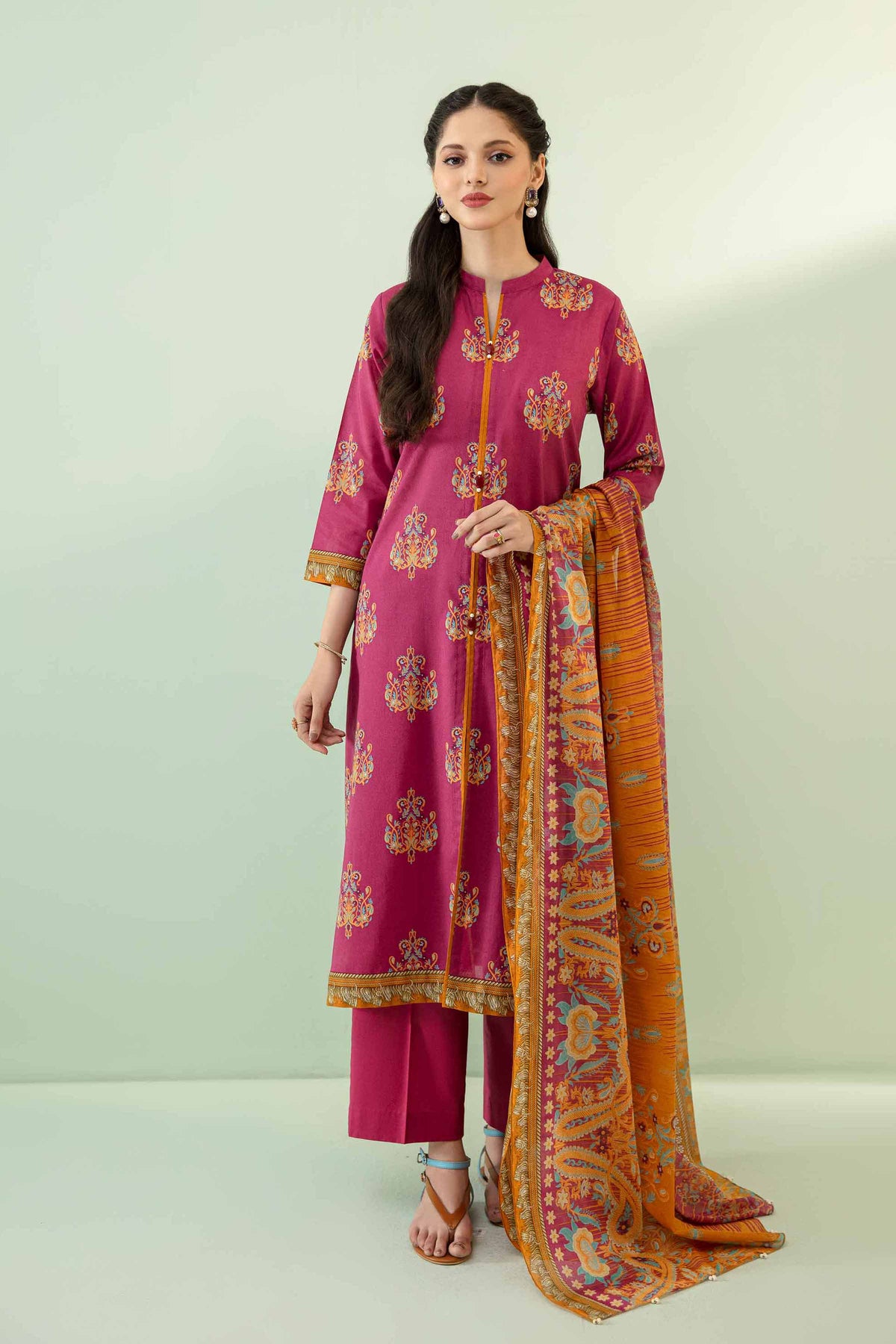 3 Piece – Printed Lawn Suit - Image 4